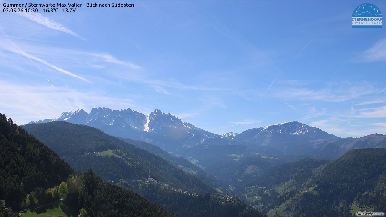 Archiv Foto Webcam Gummer - Sternwarte Max Valier