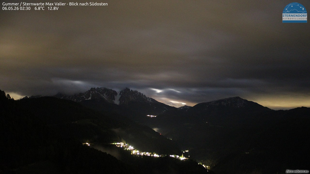 Archiv Foto Webcam Gummer - Sternwarte Max Valier