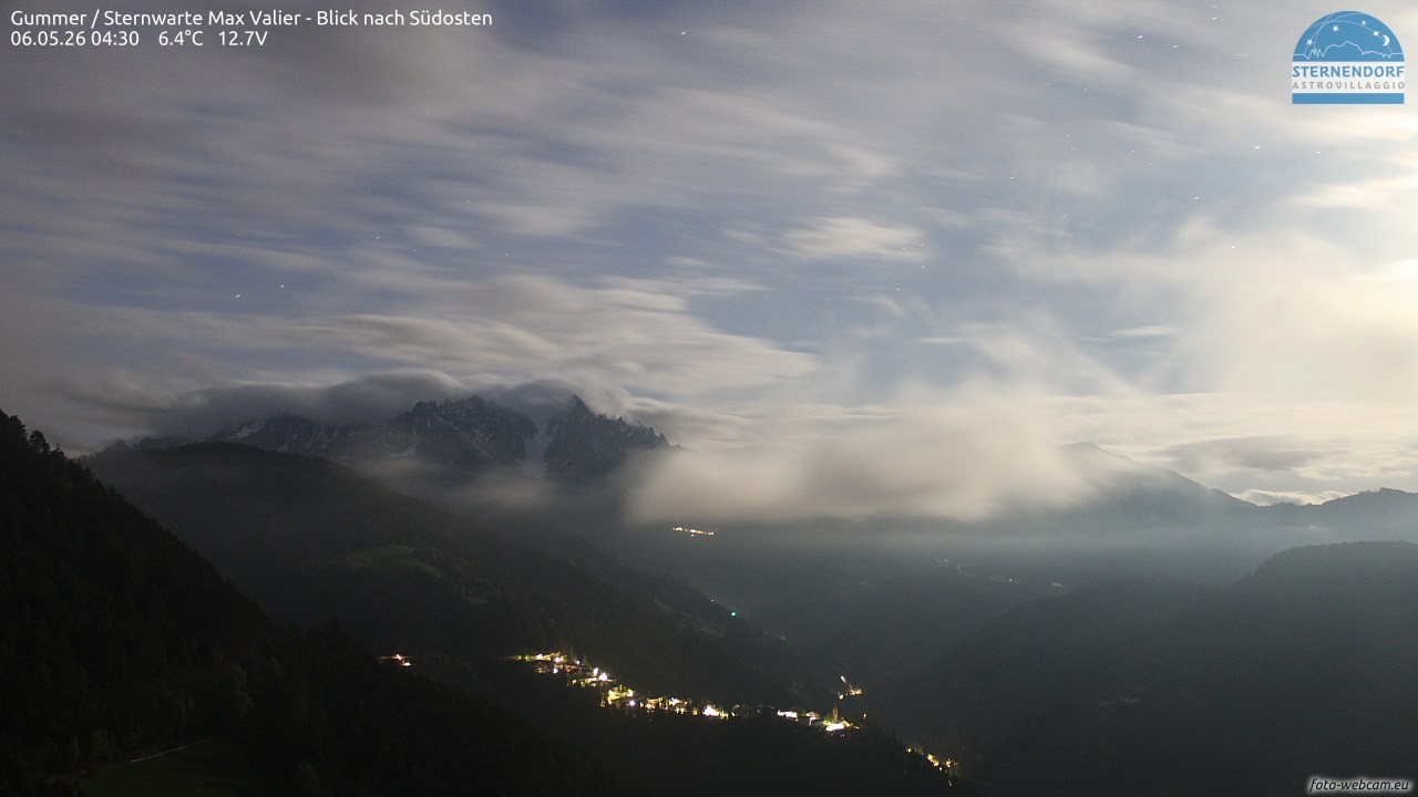 Archiv Foto Webcam Gummer - Sternwarte Max Valier