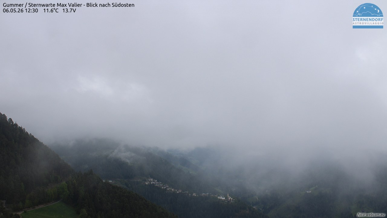 Archiv Foto Webcam Gummer - Sternwarte Max Valier