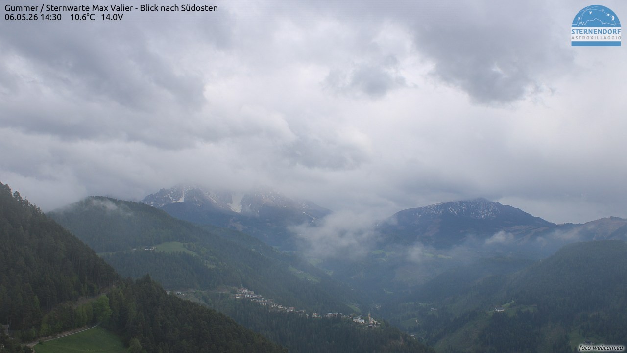 Archiv Foto Webcam Gummer - Sternwarte Max Valier