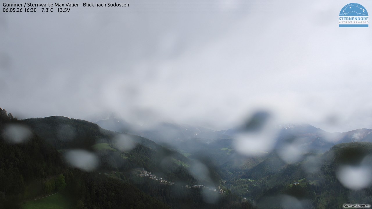 Archiv Foto Webcam Gummer - Sternwarte Max Valier