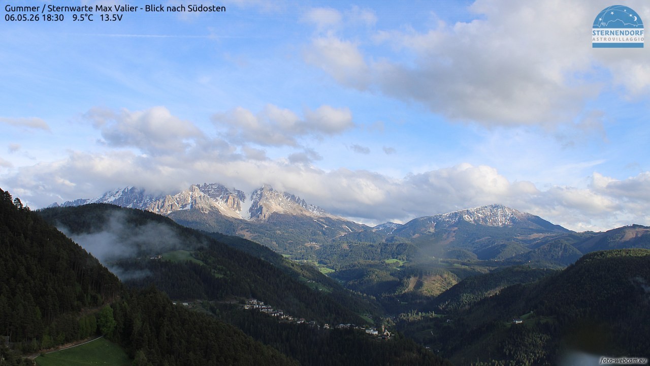 Archiv Foto Webcam Gummer - Sternwarte Max Valier