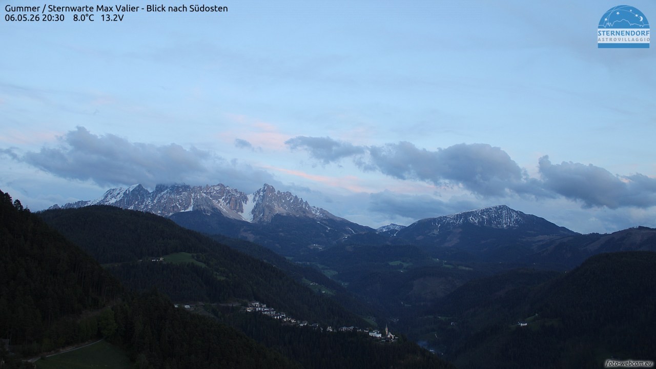 Archiv Foto Webcam Gummer - Sternwarte Max Valier