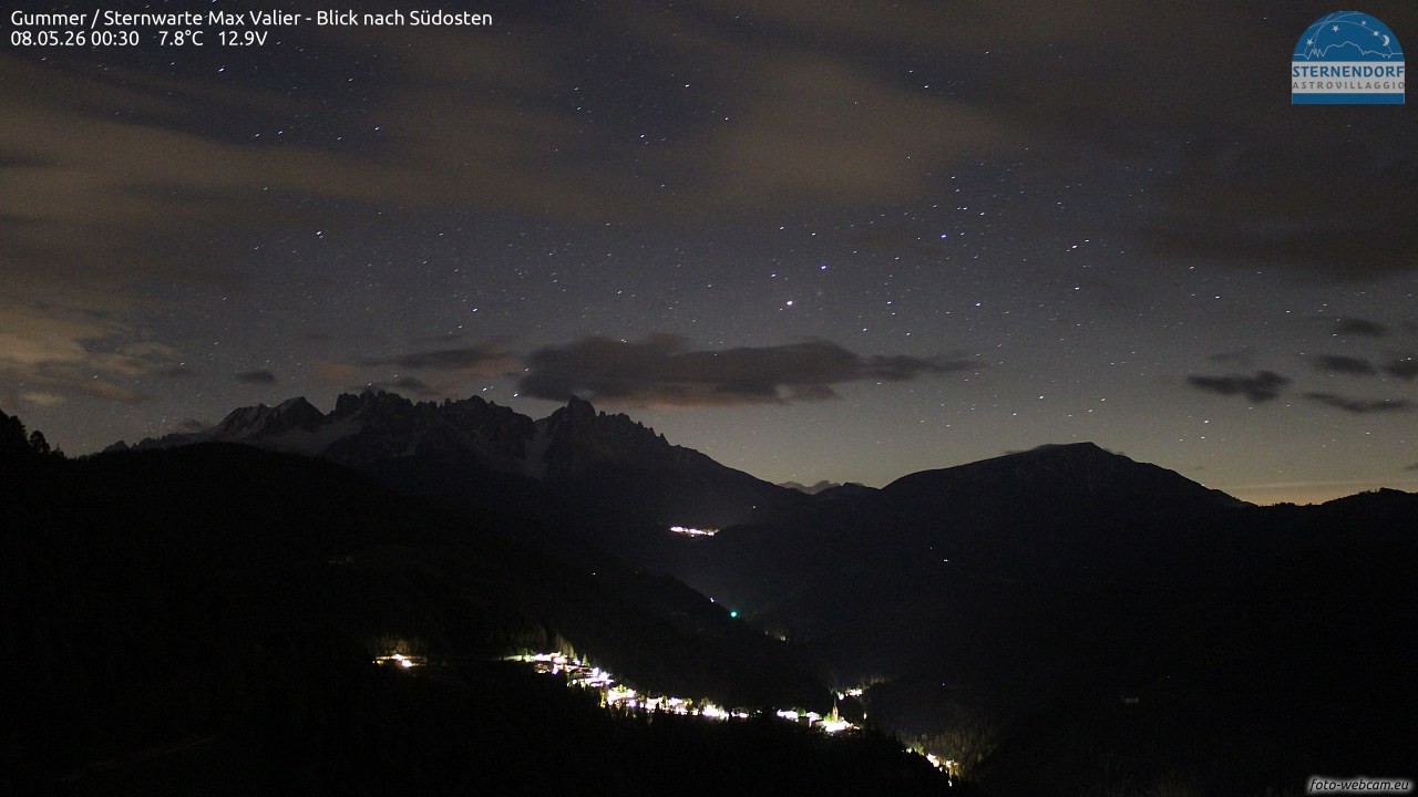Archiv Foto Webcam Gummer - Sternwarte Max Valier