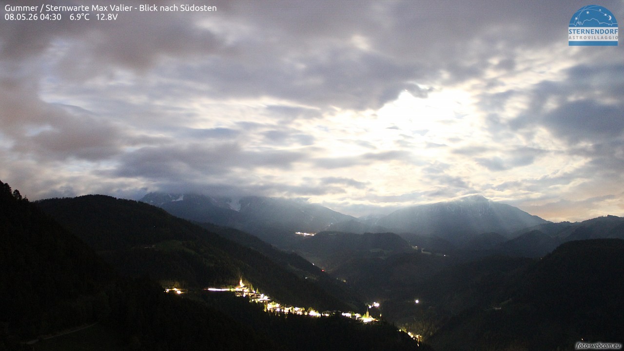 Archiv Foto Webcam Gummer - Sternwarte Max Valier