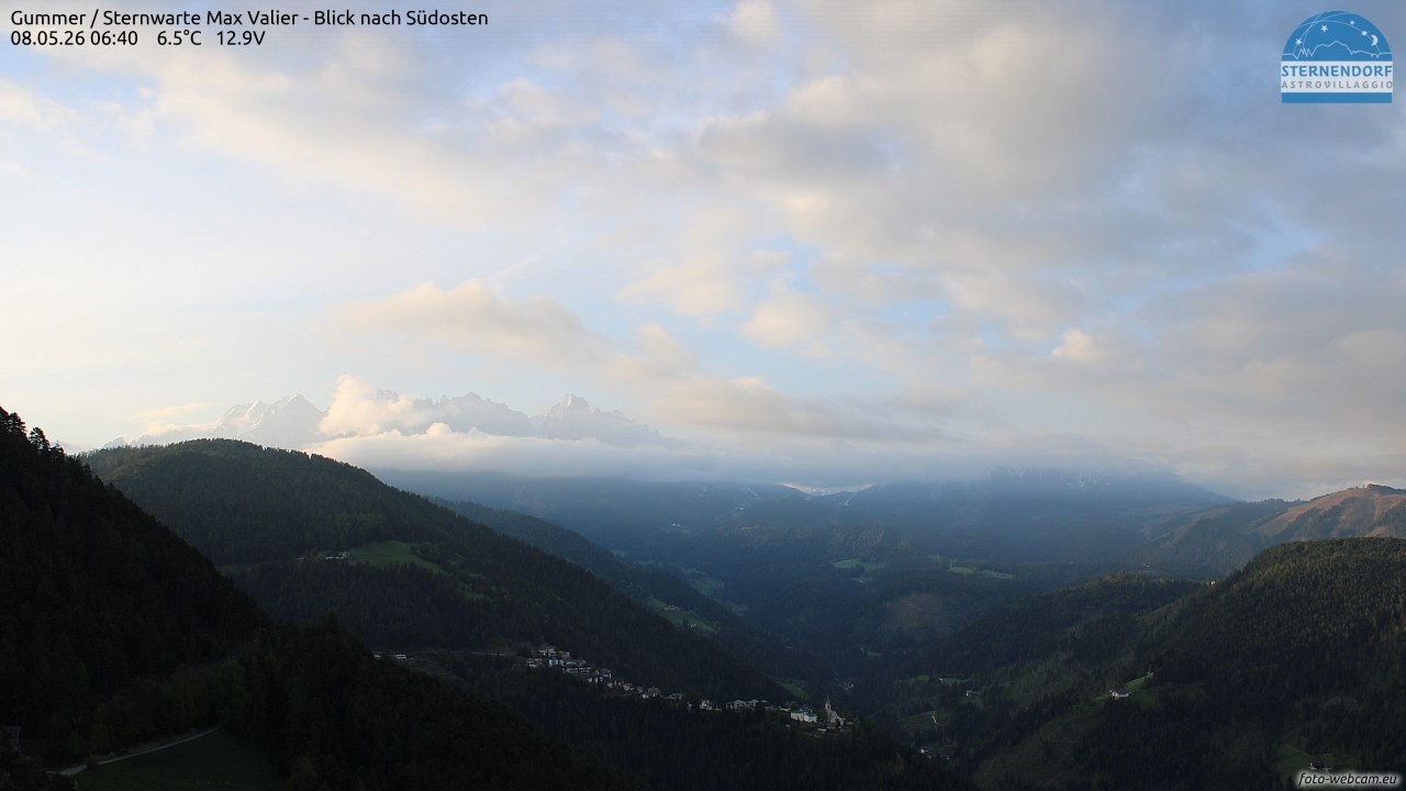 Archiv Foto Webcam Gummer - Sternwarte Max Valier