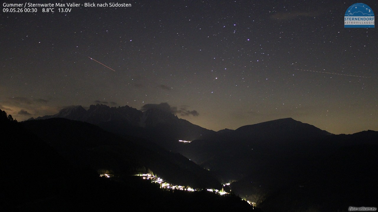Archiv Foto Webcam Gummer - Sternwarte Max Valier