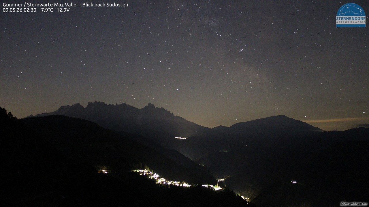 Archiv Foto Webcam Gummer - Sternwarte Max Valier