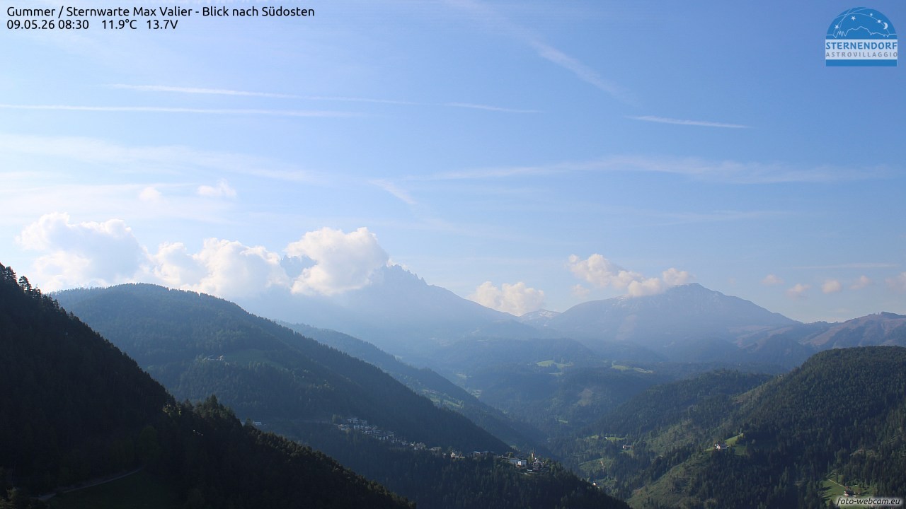 Archiv Foto Webcam Gummer - Sternwarte Max Valier