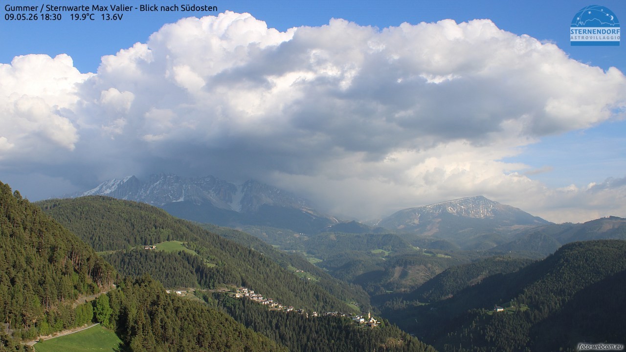 Archiv Foto Webcam Gummer - Sternwarte Max Valier