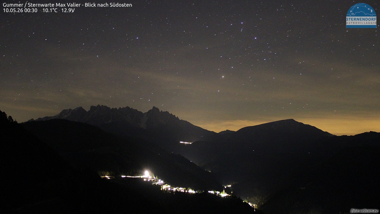Archiv Foto Webcam Gummer - Sternwarte Max Valier