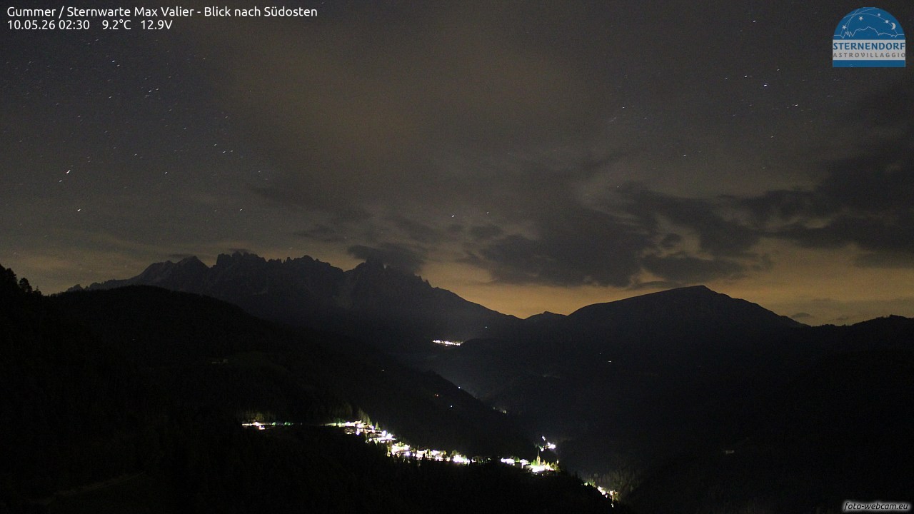 Archiv Foto Webcam Gummer - Sternwarte Max Valier