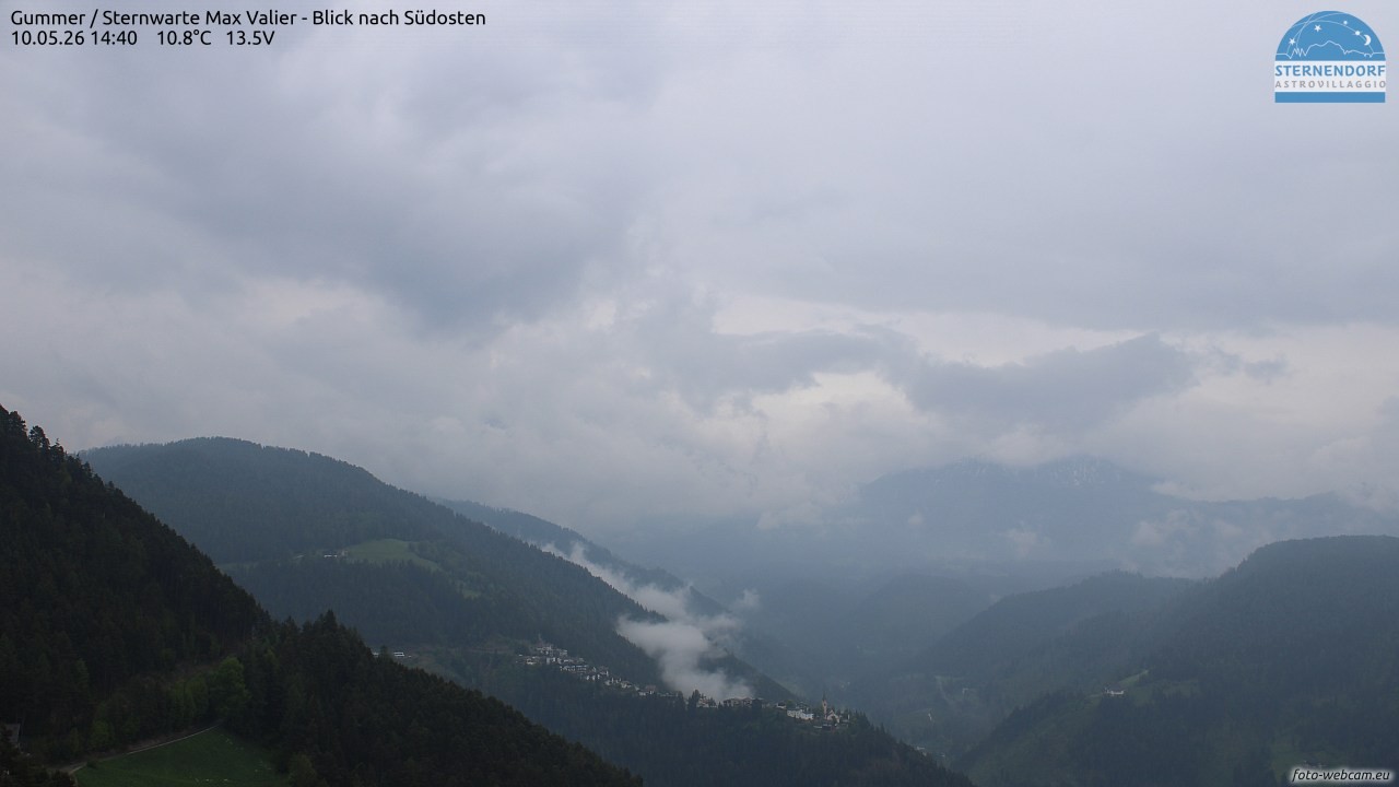 Archiv Foto Webcam Gummer - Sternwarte Max Valier