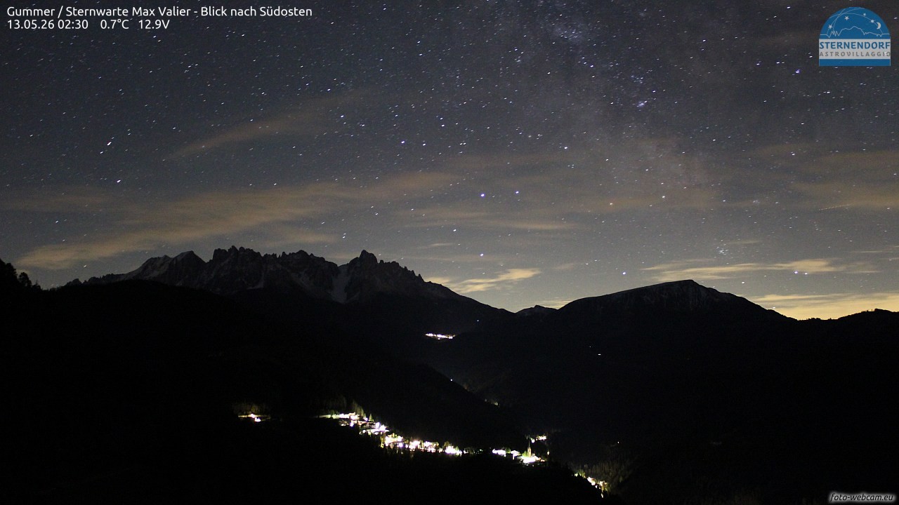 Archiv Foto Webcam Gummer - Sternwarte Max Valier