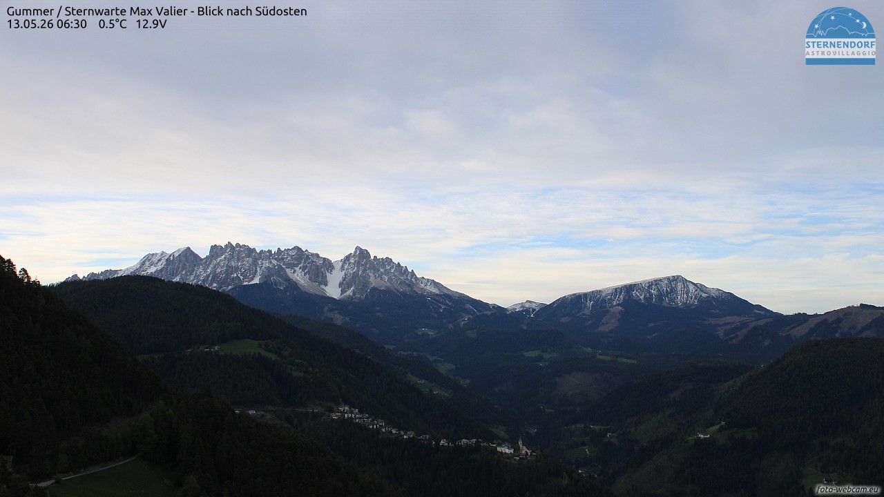 Archiv Foto Webcam Gummer - Sternwarte Max Valier
