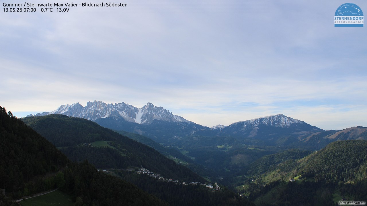 Archiv Foto Webcam Gummer - Sternwarte Max Valier
