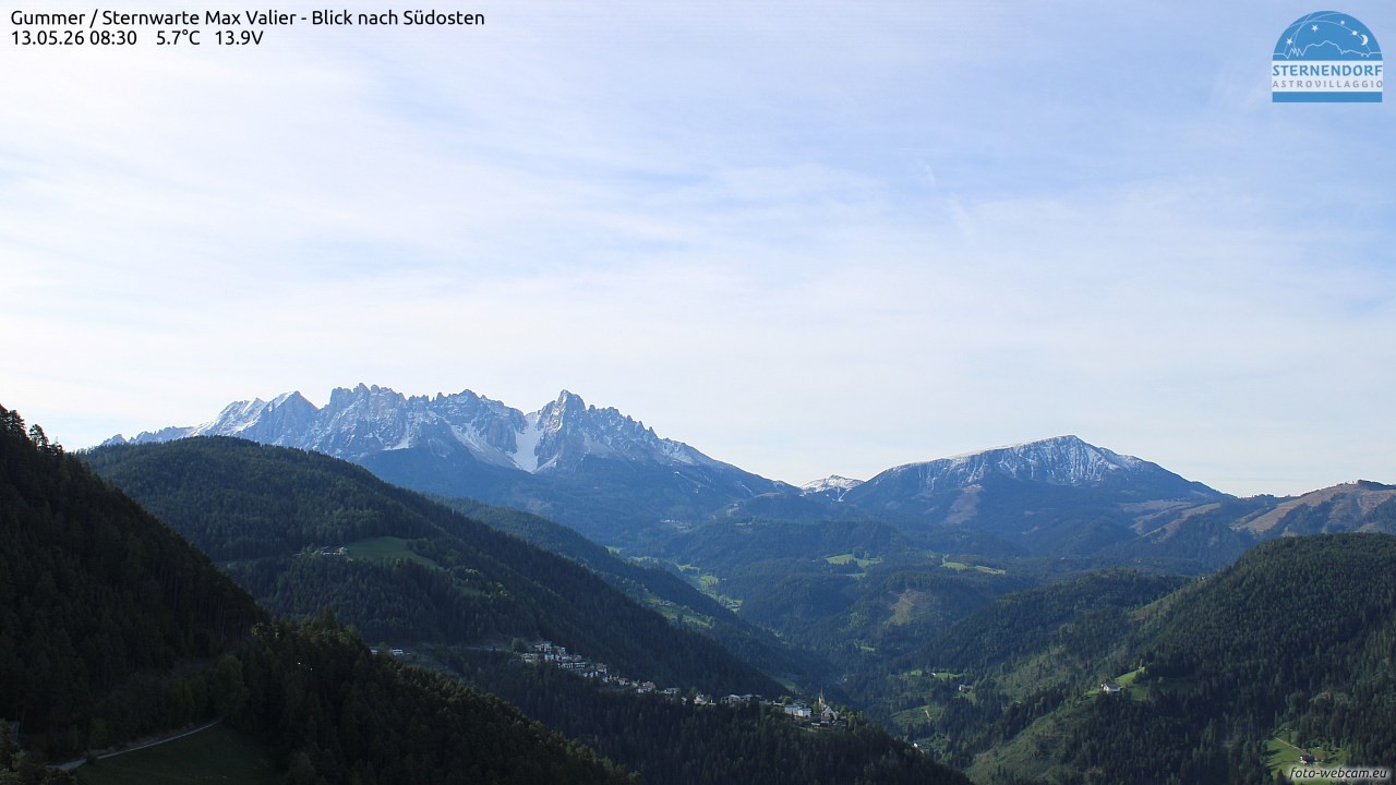 Archiv Foto Webcam Gummer - Sternwarte Max Valier
