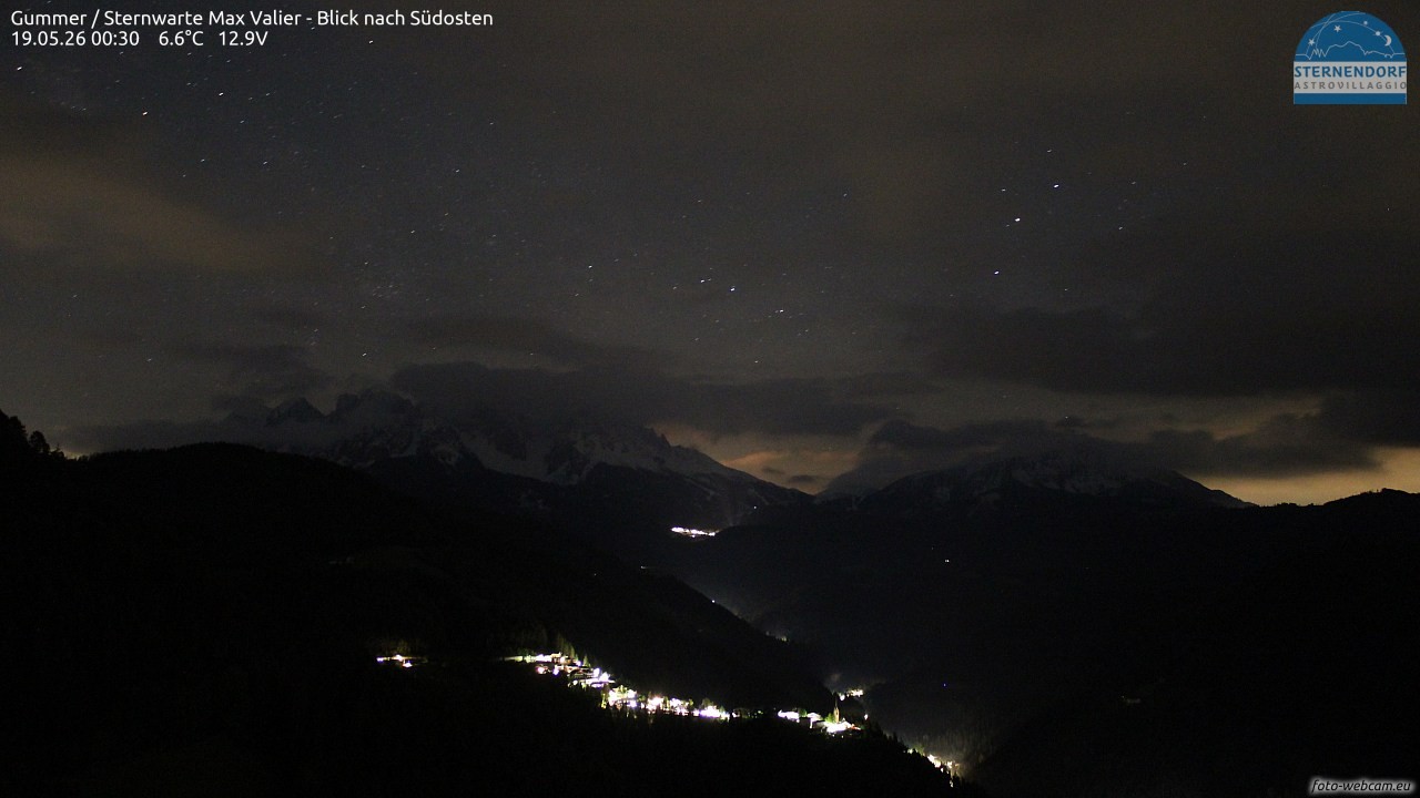 Archiv Foto Webcam Gummer - Sternwarte Max Valier