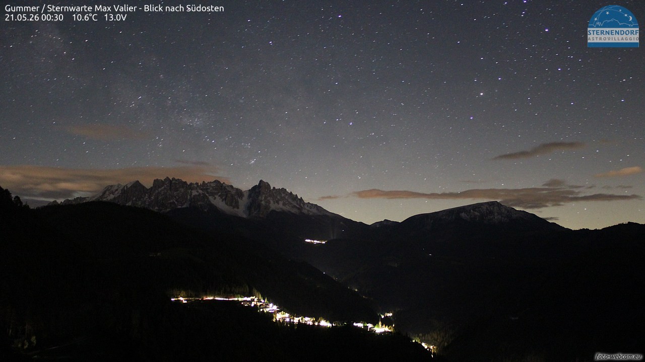 Archiv Foto Webcam Gummer - Sternwarte Max Valier