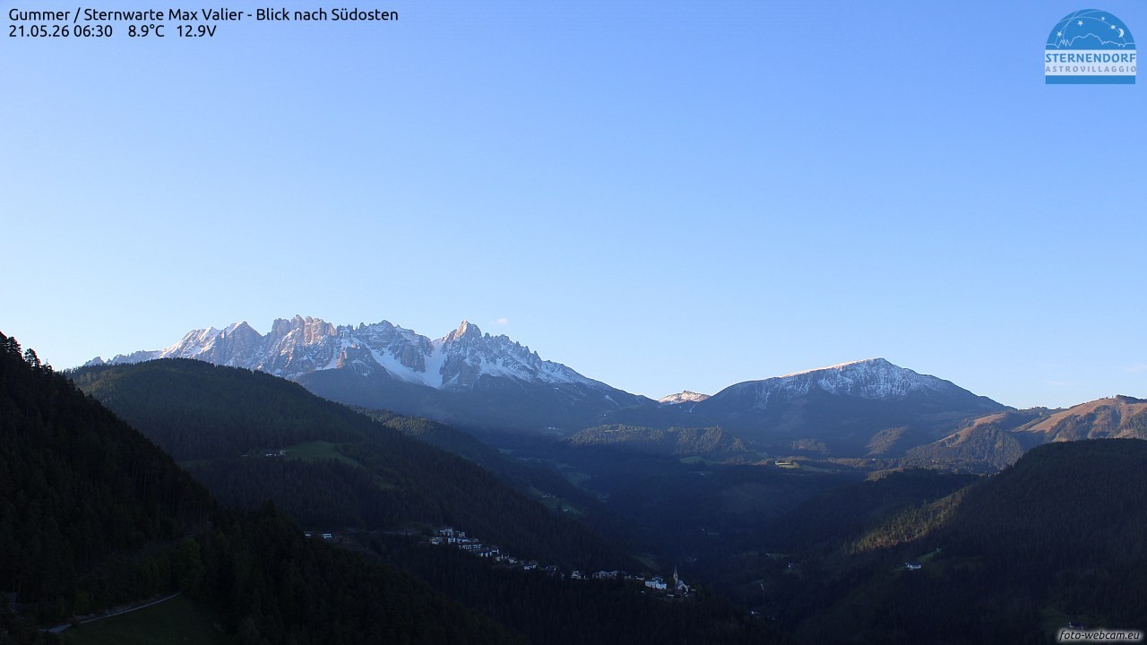 Archiv Foto Webcam Gummer - Sternwarte Max Valier
