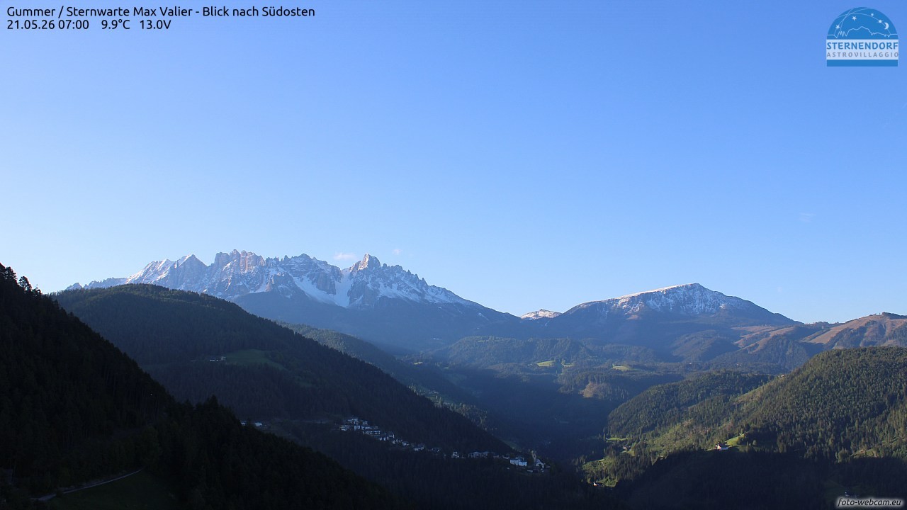 Archiv Foto Webcam Gummer - Sternwarte Max Valier