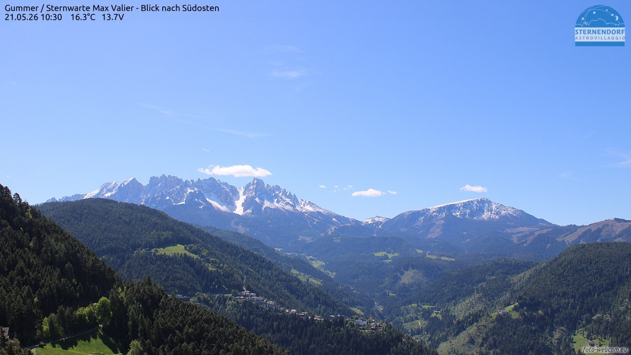 Archiv Foto Webcam Gummer - Sternwarte Max Valier