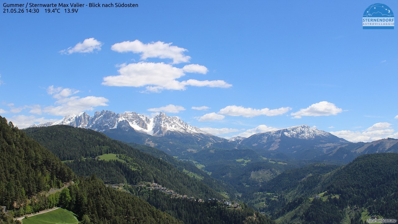 Archiv Foto Webcam Gummer - Sternwarte Max Valier