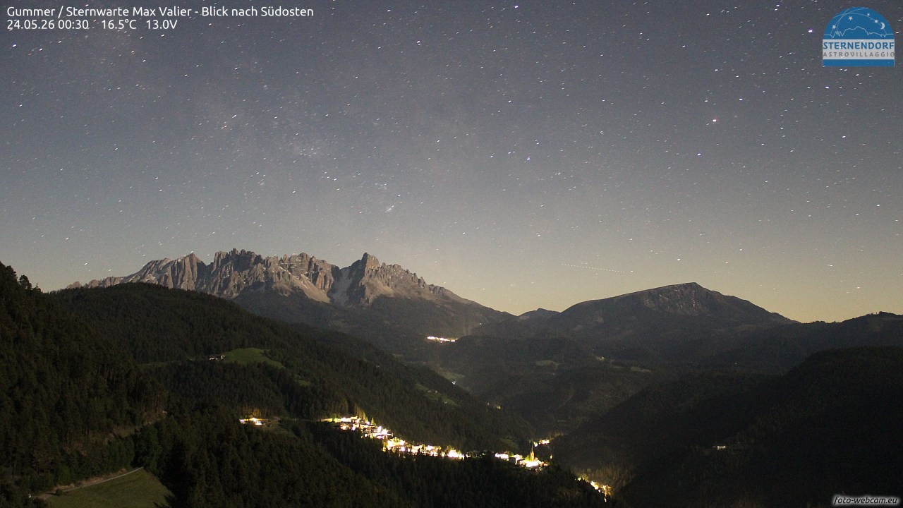 Archiv Foto Webcam Gummer - Sternwarte Max Valier