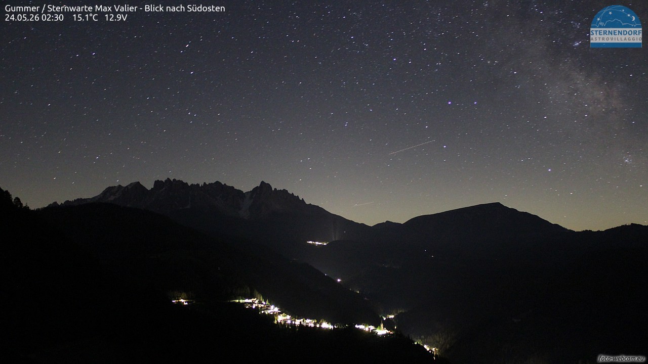 Archiv Foto Webcam Gummer - Sternwarte Max Valier
