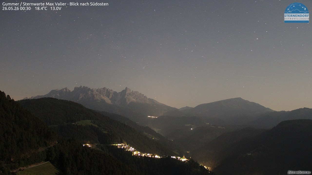 Archiv Foto Webcam Gummer - Sternwarte Max Valier