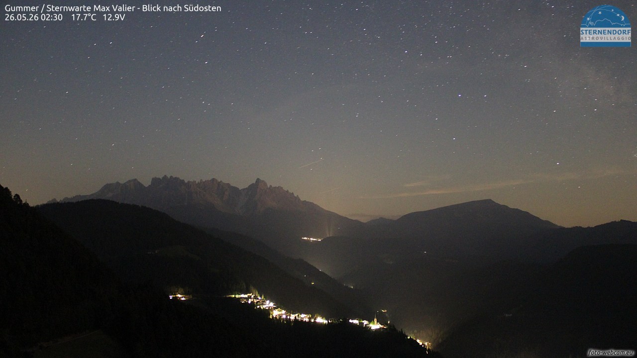 Archiv Foto Webcam Gummer - Sternwarte Max Valier