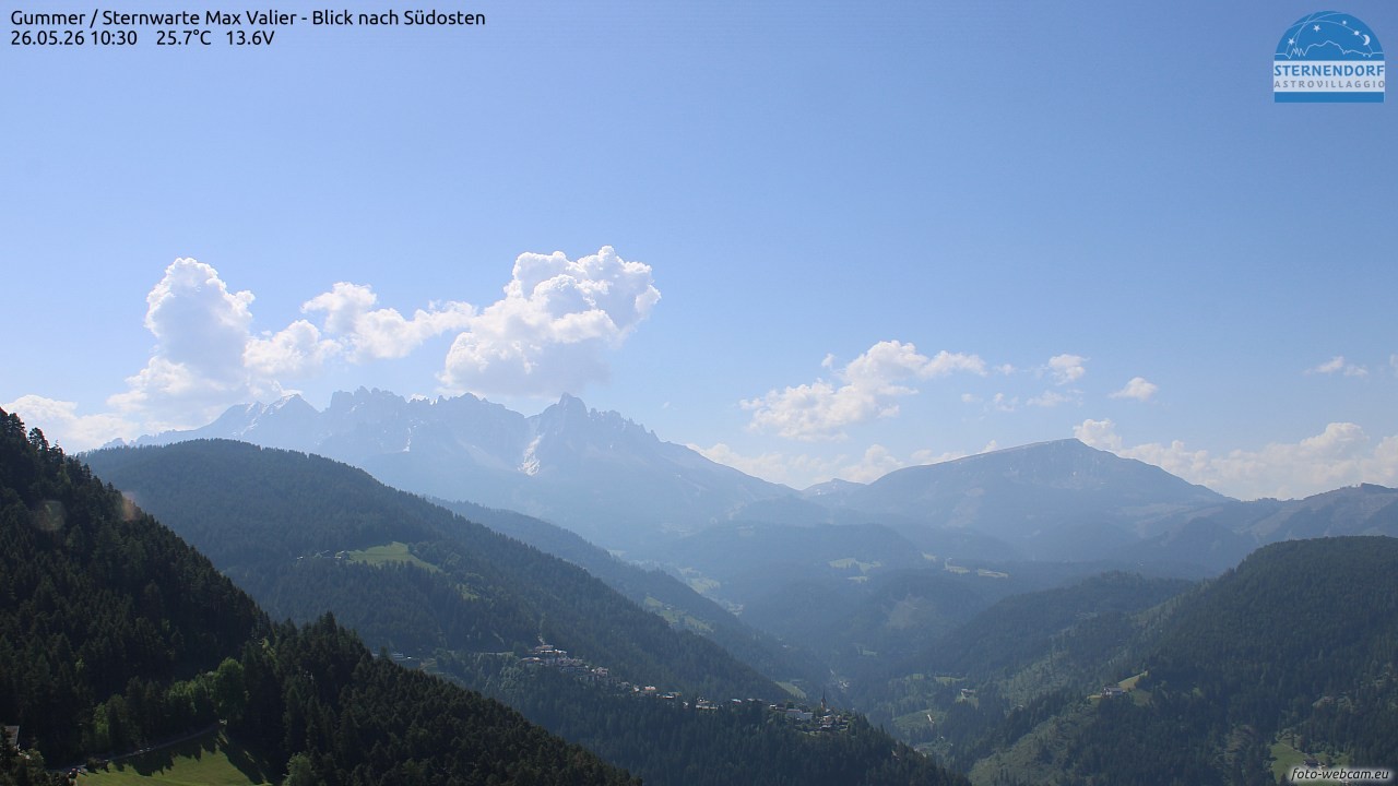 Archiv Foto Webcam Gummer - Sternwarte Max Valier