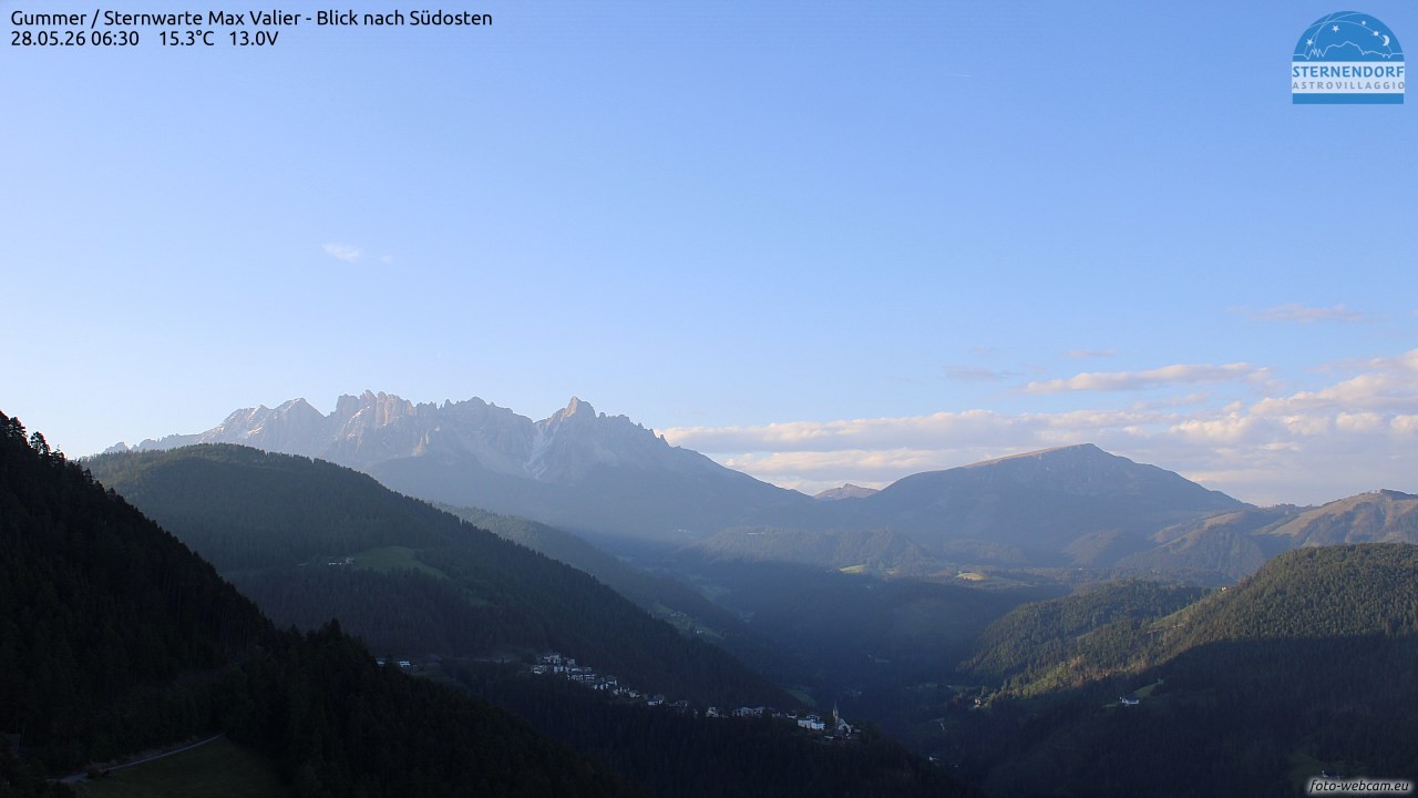 Archiv Foto Webcam Gummer - Sternwarte Max Valier