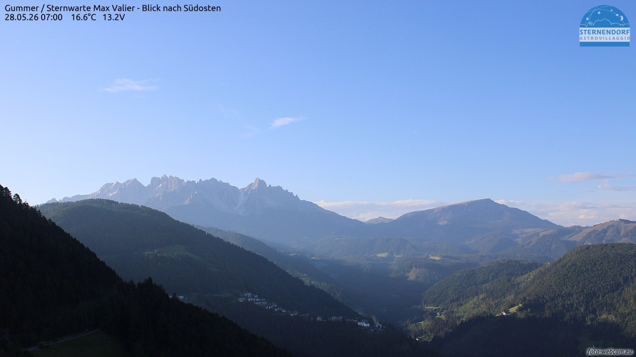 Archiv Foto Webcam Gummer - Sternwarte Max Valier