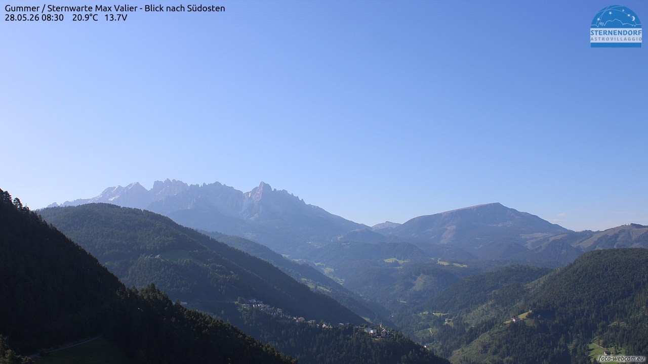 Archiv Foto Webcam Gummer - Sternwarte Max Valier