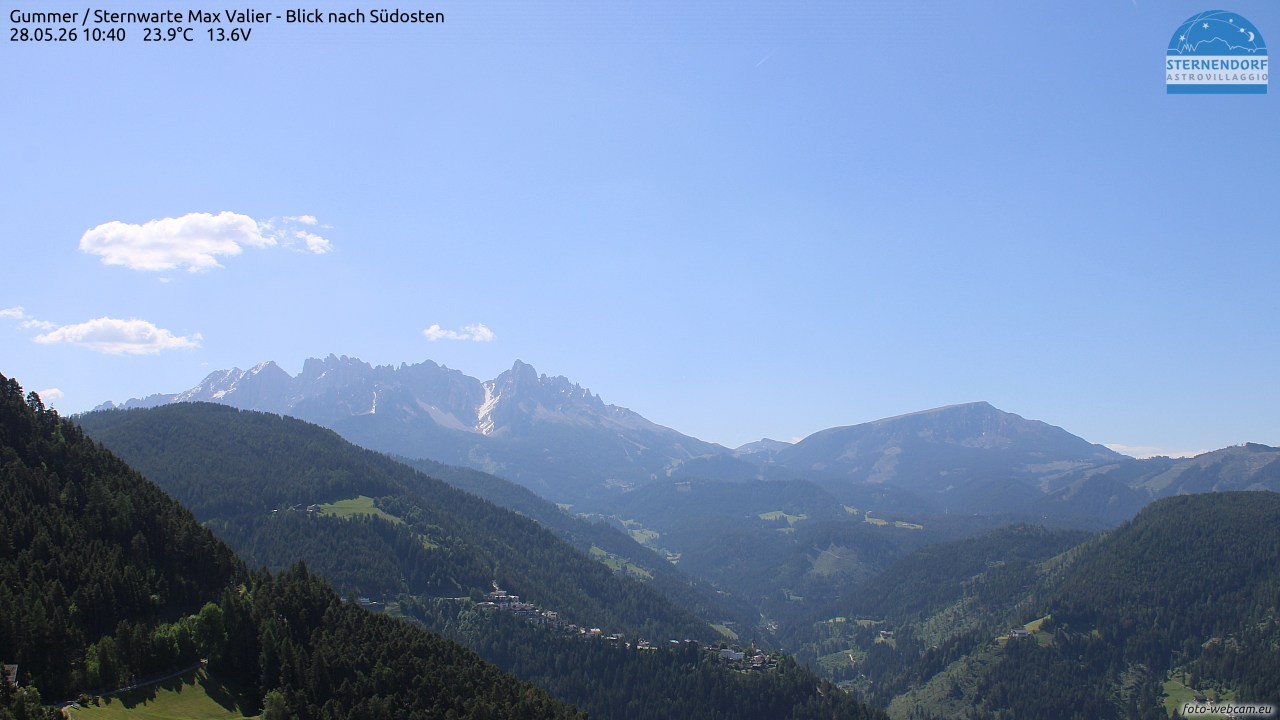 Archiv Foto Webcam Gummer - Sternwarte Max Valier