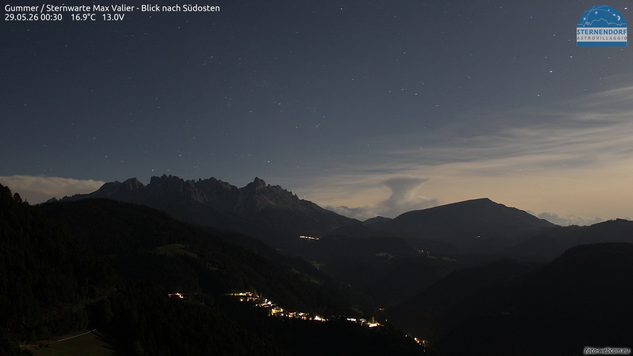 Archiv Foto Webcam Gummer - Sternwarte Max Valier