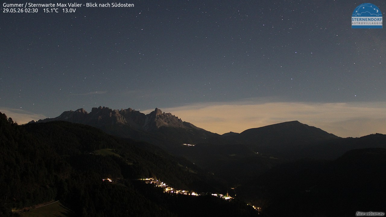 Archiv Foto Webcam Gummer - Sternwarte Max Valier