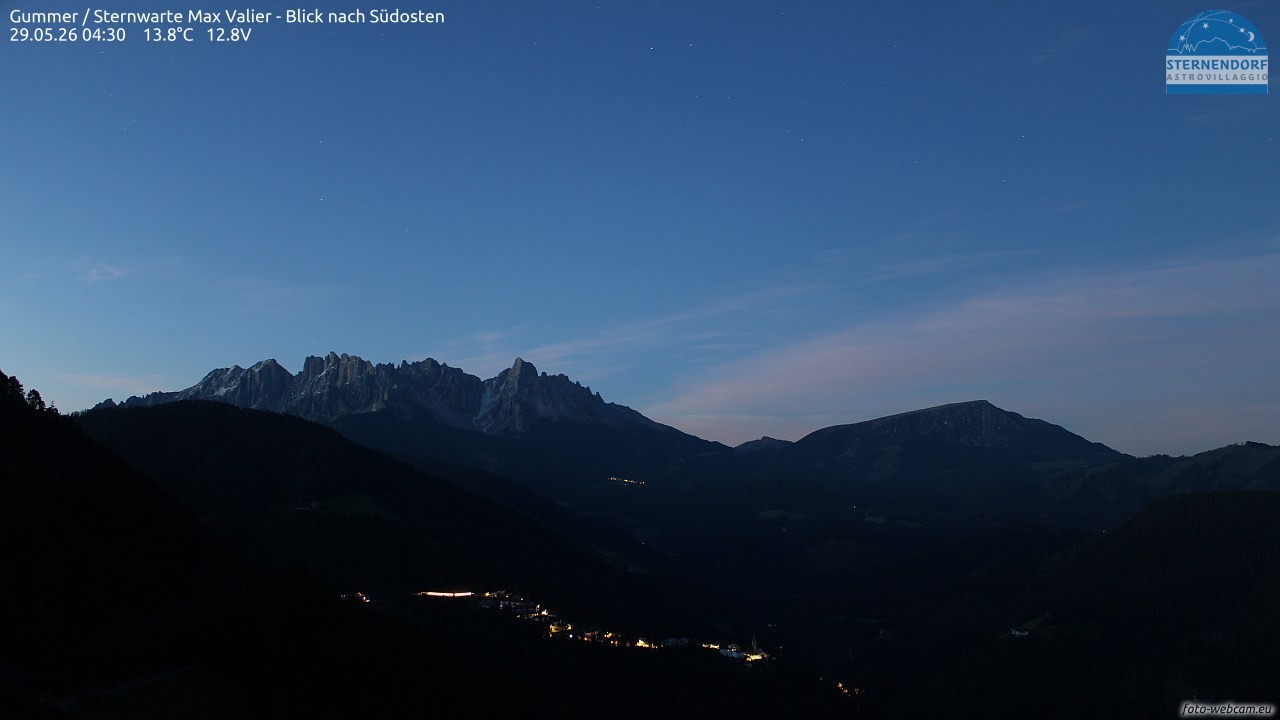 Archiv Foto Webcam Gummer - Sternwarte Max Valier