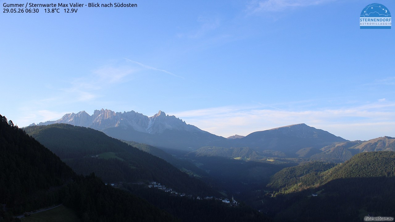 Archiv Foto Webcam Gummer - Sternwarte Max Valier