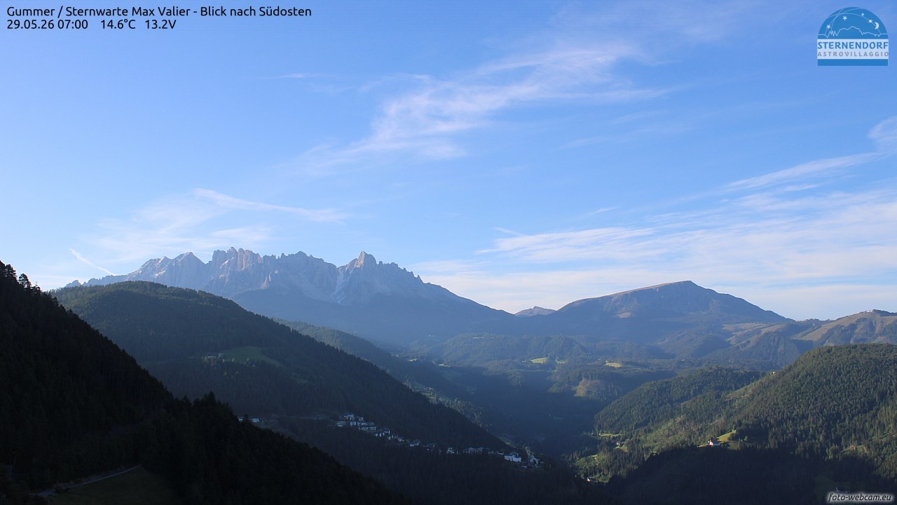 Archiv Foto Webcam Gummer - Sternwarte Max Valier