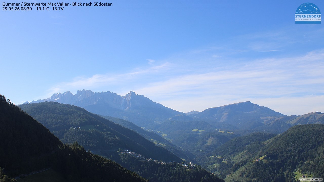 Archiv Foto Webcam Gummer - Sternwarte Max Valier