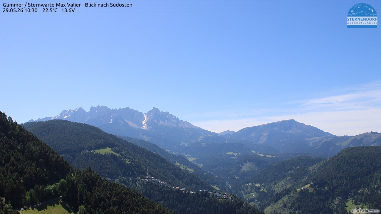 Archiv Foto Webcam Gummer - Sternwarte Max Valier