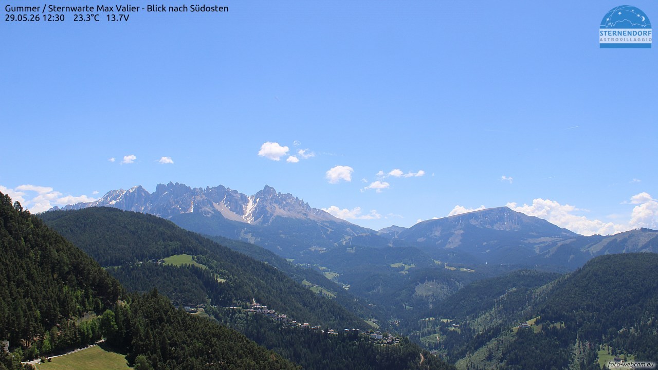 Archiv Foto Webcam Gummer - Sternwarte Max Valier
