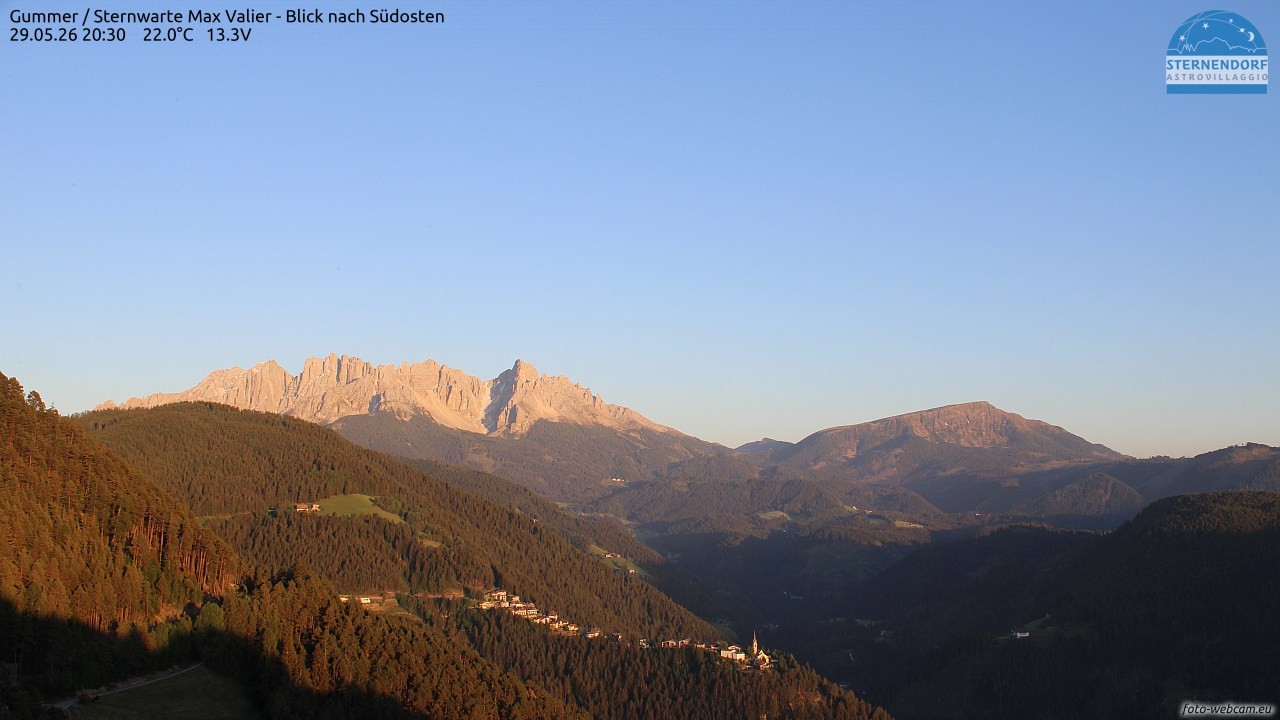 Archiv Foto Webcam Gummer - Sternwarte Max Valier