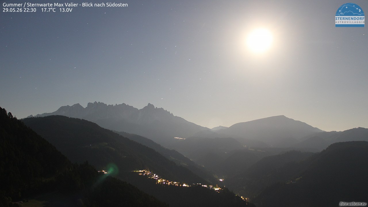 Archiv Foto Webcam Gummer - Sternwarte Max Valier