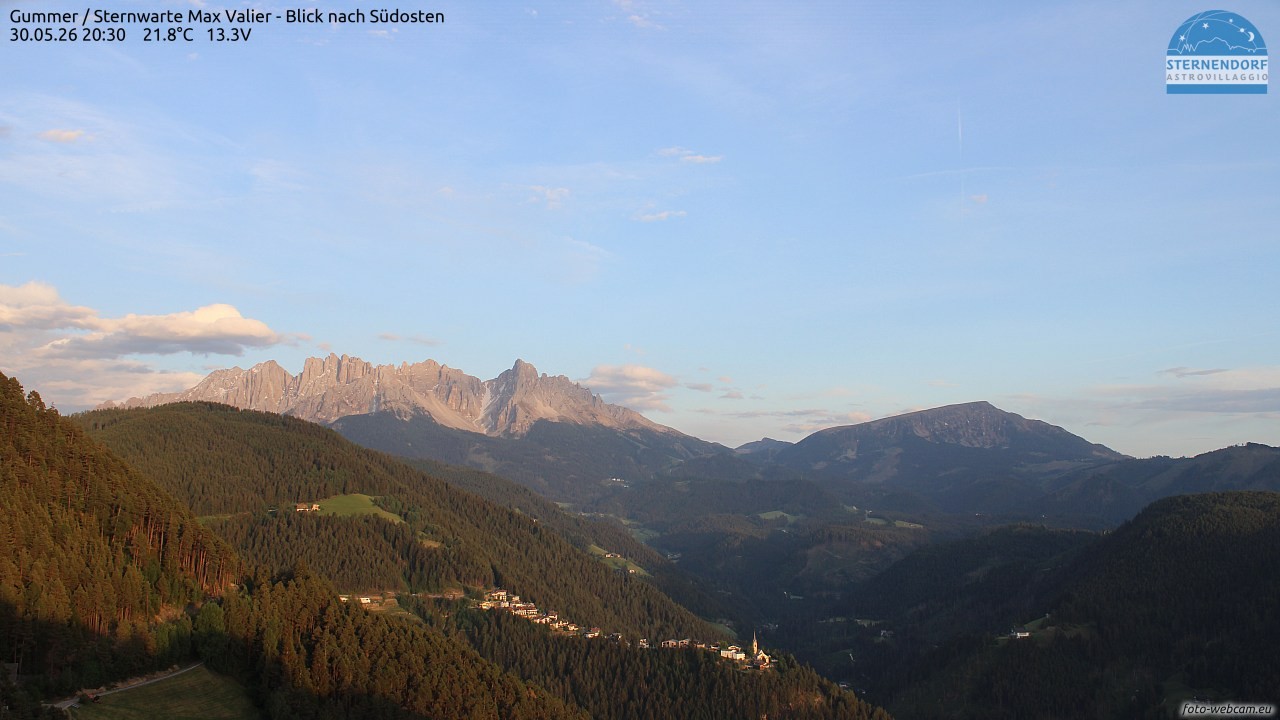 Archiv Foto Webcam Gummer - Sternwarte Max Valier