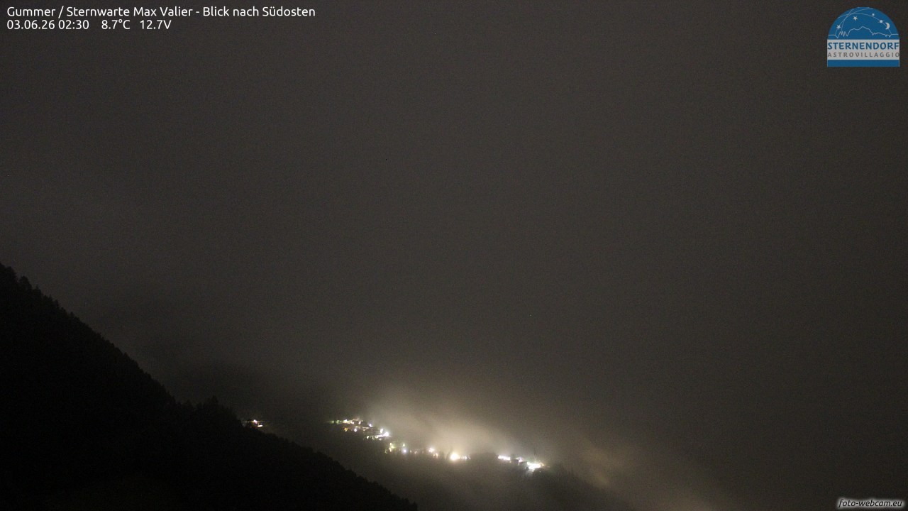 Archiv Foto Webcam Gummer - Sternwarte Max Valier