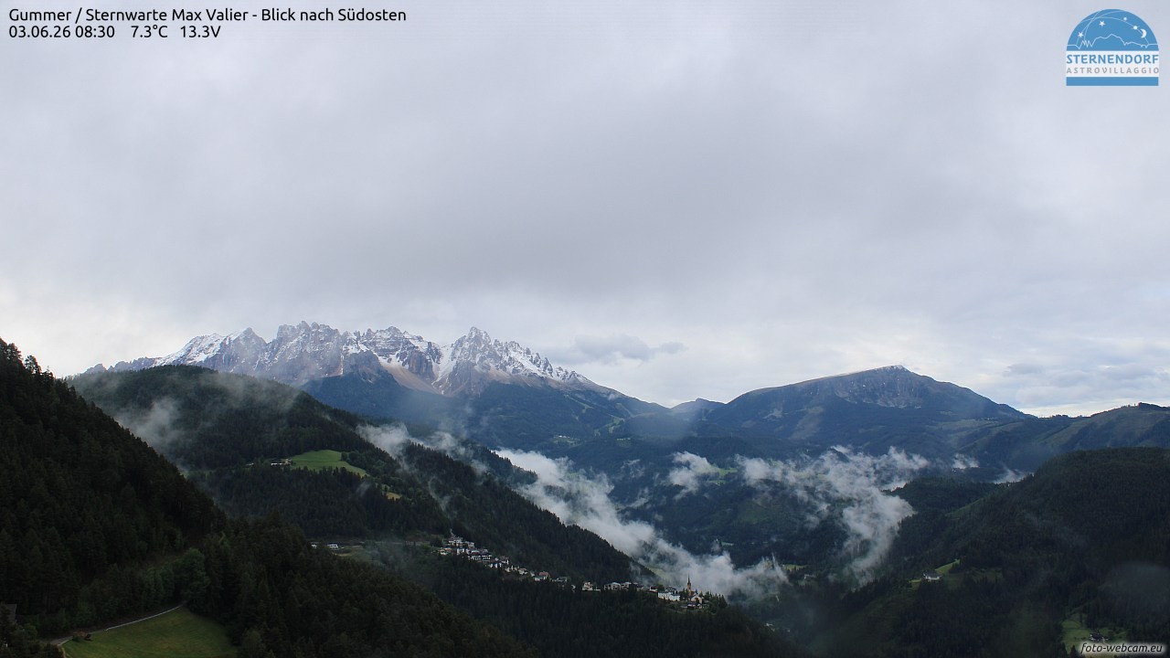 Archiv Foto Webcam Gummer - Sternwarte Max Valier